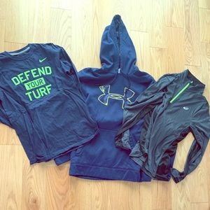 Lot of men’s active wear shirts